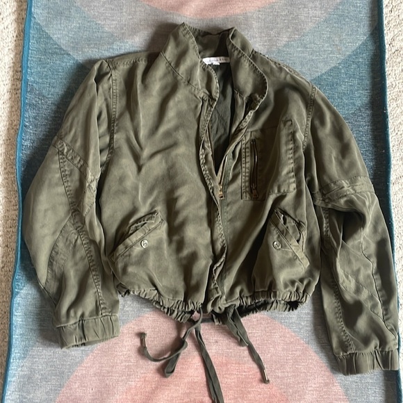 Young Fabulous & Broke Olive Green Moto Jacket - Picture 7 of 11